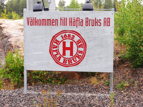 Häfla Iron Works, established in 1682.